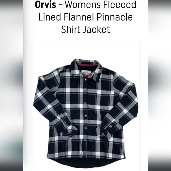 Orvis Fleeced Lined Plaid Flannel Pinnacle Shirt Jacket - Size XXL - Picture 1 of 15